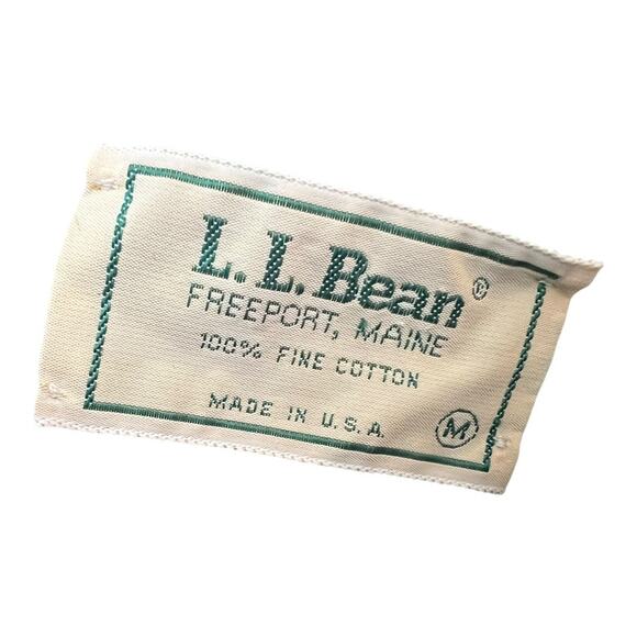 Vintage L.L. Bean Womens Sweater Teal Cotton Knit Gorpcore Utility Casual Basic - Picture 4 of 4